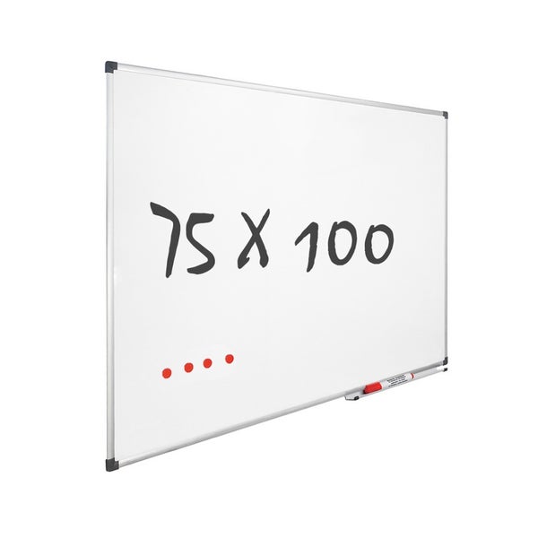 Whiteboard mit den Maßen 75 x 100 Zentimeter und einem Stift