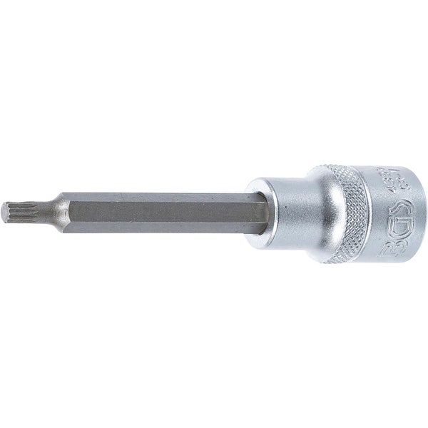 BGS Bit-Einsatz Länge 100 mm Antrieb Innenvierkant 12,5 mm (1/2) Innenvielzahn (für XZN) M5 - 4359