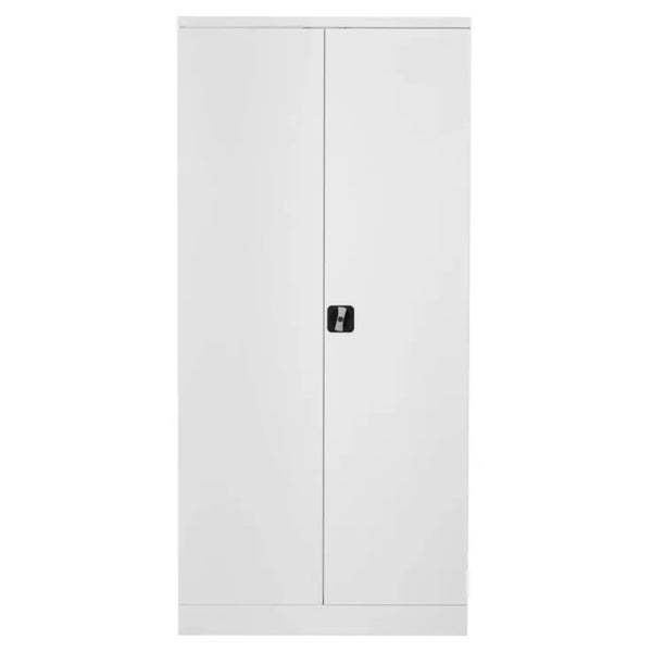 PROREGAL Stahlschrank Bee 6 Fachböden HxBxT 195 x 92 x 60 cm Pulverbeschichtetes & Verstärktes Fachbodenmaterial Weiß & Weiß