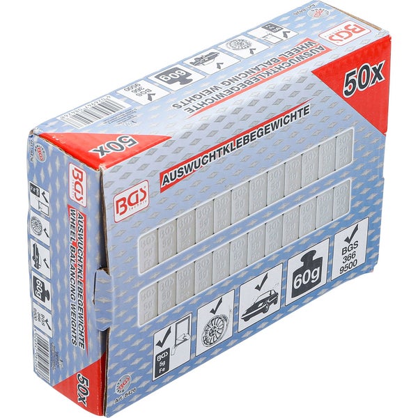 Reifenwuchtgewichte mit Klebestreifen