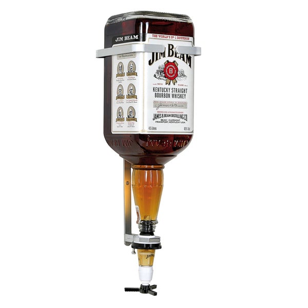 JIM BEAM Flaschenhalter, Flaschen Wandhalterung, Wandhalter für die 4.5 Liter Flasche