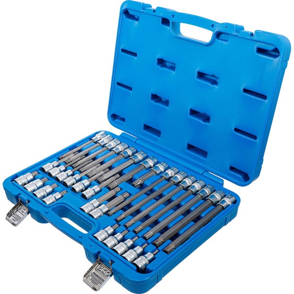 BGS Bit-Einsatz-Satz Antrieb Innenvierkant 12,5 mm (1/2) Keil-Profil (für RIBE) 32tlg. - 5183