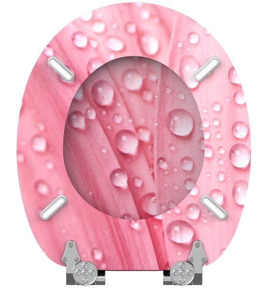 WC-Sitz mit Absenkautomatik Pink Flower