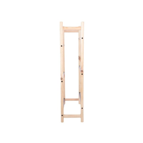 PROREGAL Getränkekistenregal EIFEL HxBxT 138x82x32cm 6 Kisten auf 3 Ebenen Massives Kiefernholz Natur