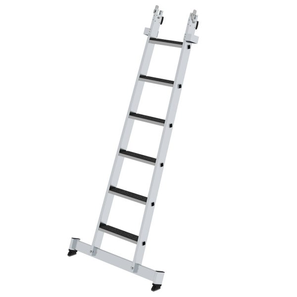 PROREGAL Stufen-Glasreinigerleiter Unterteil Traverse & Clip-Step R13 6 Stufen