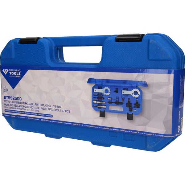 Brilliant Tools Motor-Einstellwerkzeug für Fiat und Opel im Werkzeugkoffer