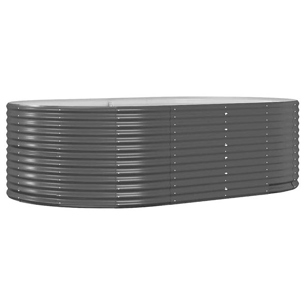 Hochbeet aus gewelltem Stahl