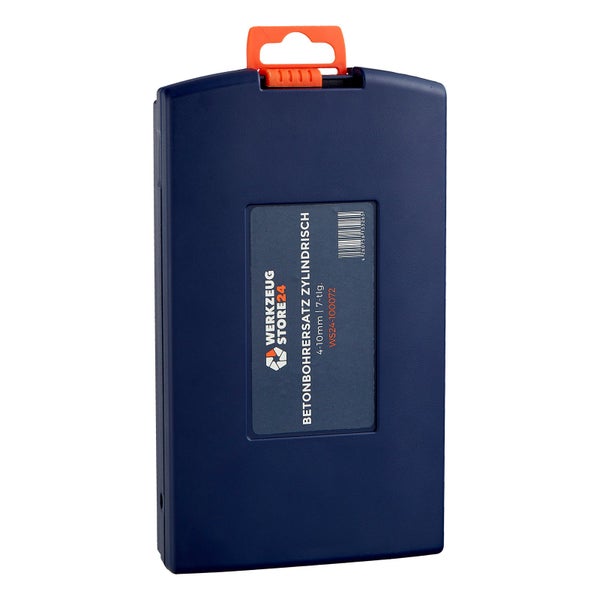 Betonbohrer Satz zylindrisch 4 bis 10 Millimeter im Aufbewahrungskoffer