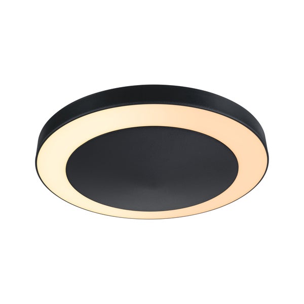 LED Deckenleuchte Smart Home Zigbee 3.0 Circula Dämmerungssensor insektenfreundlich IP44 rund 320mm Tunable Warm 14W 880lm 230V Anthrazit Kunststoff