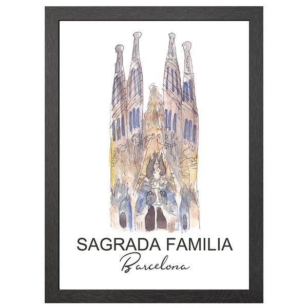 Sagrada Familia Barcelona Poster Im A2-Rahmen - Joyin