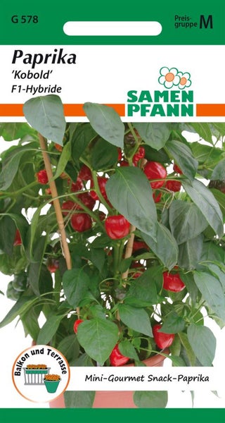 Paprika Kobold F1-Hybride Samenpackung