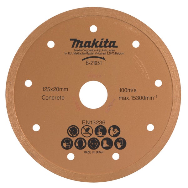 Makita Diamanttrennscheibe 125 mm nass - B-21951