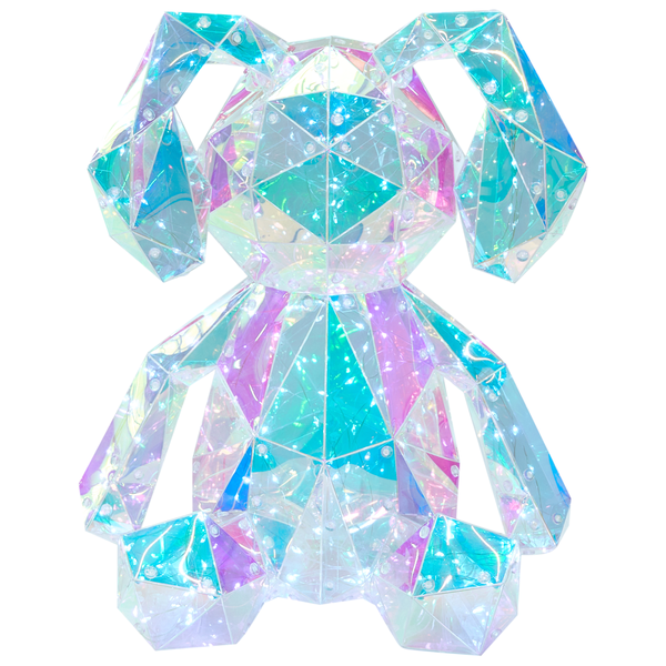 Abbildung eines Hasen aus Dreiecken mit Maßangaben