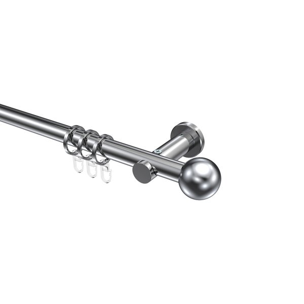 Gardinenstange mit Gardinenringen und Trägern