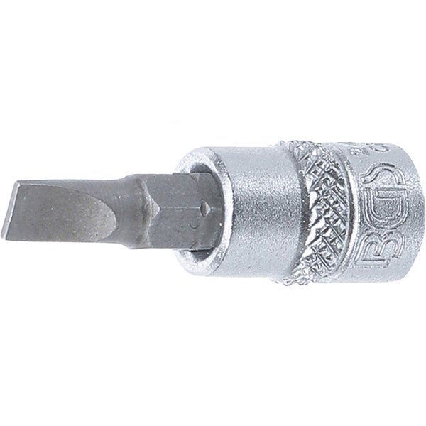 BGS Bit-Einsatz Antrieb Innenvierkant 6,3 mm (1/4) Schlitz 5,5 mm - 2494