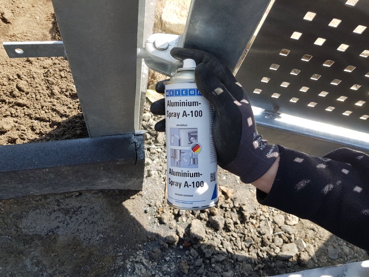 WEICON Aluminium-Spray A-100 abriebfest|abriebfester Schutz gegen Rost und Korrosion|400 ml