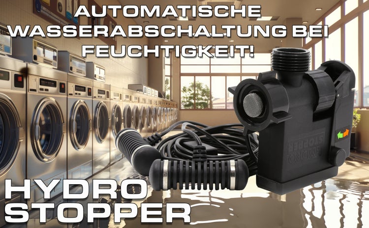 Wasserstoppventil Hydro-Stopper H001ds, Leckwassermelder, Abschaltventil mit 3/4 Zoll Anschlüsse.