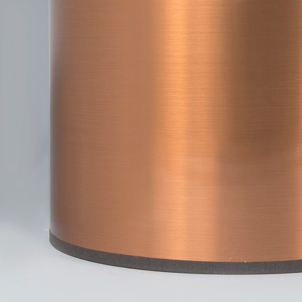Runder Lampenschirm aus Kunststoff in Kupferoptik 20/20/15