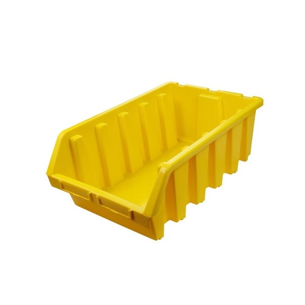PROREGAL SuperSparSet 5x Sichtlagerbox 5 HxBxT 18,7 x 33,3 x 50 cm Polypropylen Gelb