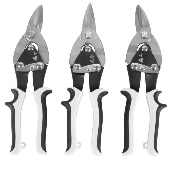 Blechschere 3er Set gerader, linker und rechter Schnitt Metallschere