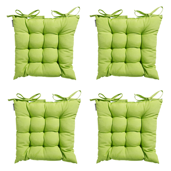 Sitzkissen Toskana Panama Limette - Ca. 46x46 cm - 4er-Set