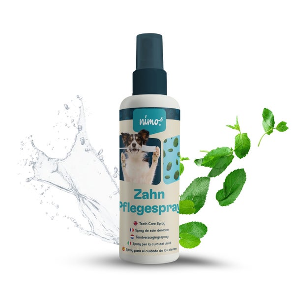 nimo® Zahnpflegespray • Dentalspray für Hunde, Katzen und Haustiere mit Minze