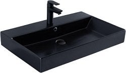 Waschbecken 60x45 Waschtisch 17060 Schwarz Matt