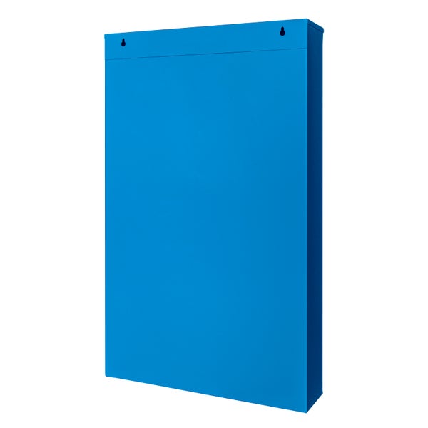 PROREGAL Schüttenregal mit 48 Fächer zur Wandbefestigung | HxBxT 85x50x12,5cm | Lichtblau