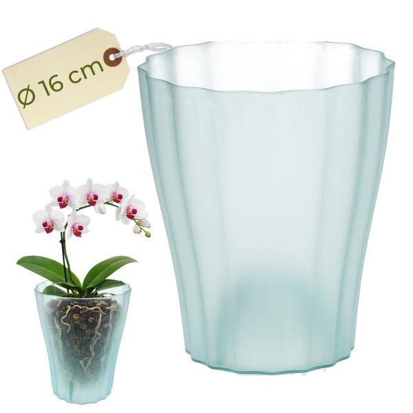 Blumentopf für Orchideen, Durchmesser 16 Zentimeter
