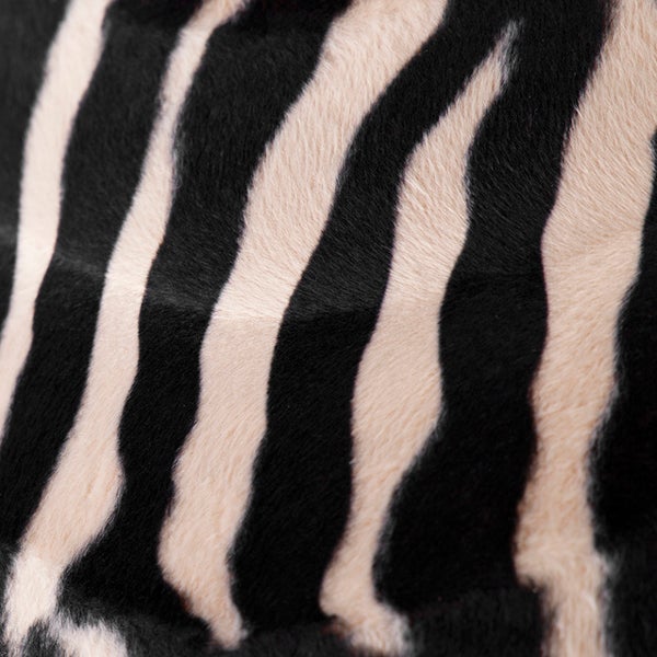 Velours Lampenschirm Zebra Design 35/35/20 Gold innen