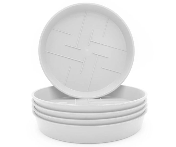 Plastard Untersetzer 5er Set Ø 40 cm Weiß - Blumentopf Pflanztopf Kübel