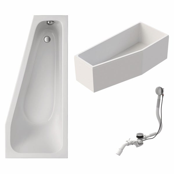 Badewanne mit Ablaufgarnitur