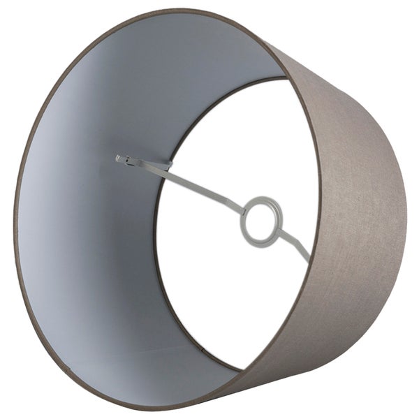 Taupe Leinen Lampenschirm 45 cm