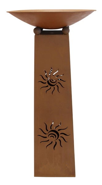FRANK FLECHTWAREN | Säule Sonne, 2tlg., METALL, Schale ca. Ø 48 cm, GH 103 cm