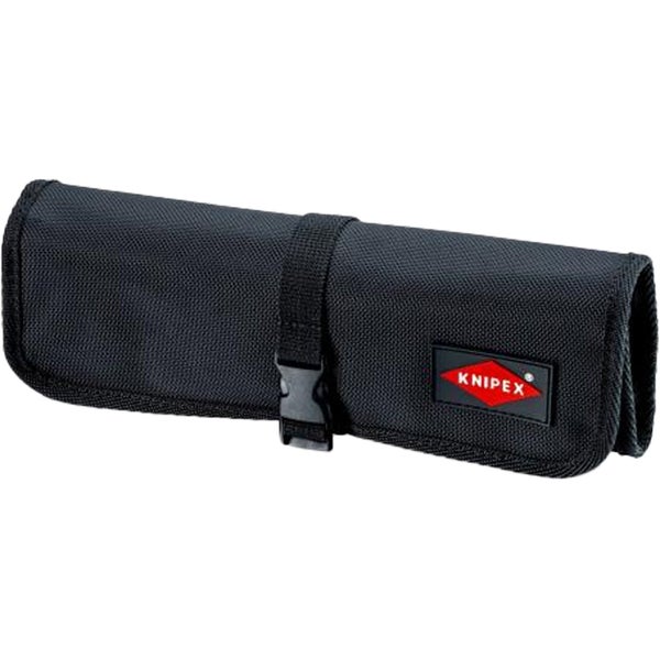 Werkzeugtasche aus Stoff mit mehreren Fächern und Schnalle