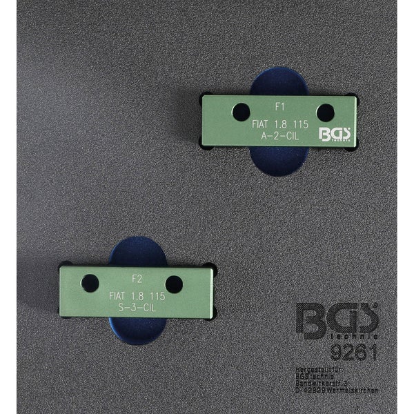 BGS Werkstattwageneinlage 1/6: Nockenwellen-Arretierwerkzeug-Satz für Fiat / Lancia 1.8l 115 PS - 9261