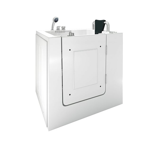 Sitzwanne Whirlpool Badewanne mit Tür S02WP-C-R 100x78cm