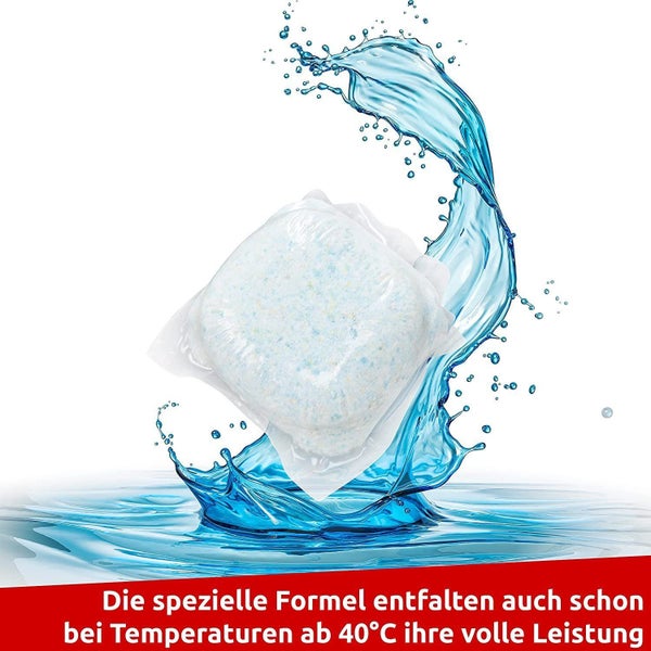 Spülmaschinentab in Wasser