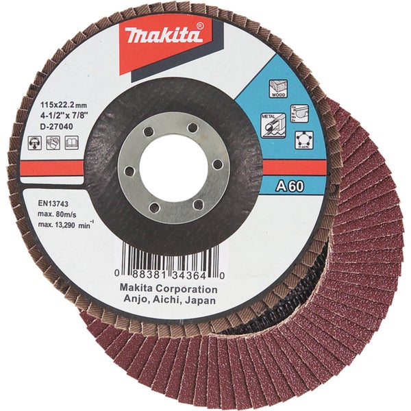 Makita Fächerschleifscheibe 115 mm A60 - D-27040