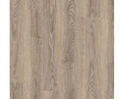 Laminatboden mit Holzoptik, strukturierte Oberfläche mit Maserung.