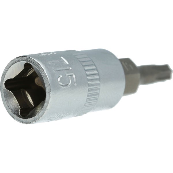 BRILLIANT TOOLS 1/4 Torx-Bit-Stecknuss mit Stirnlochbohrung TB15 - BT020982