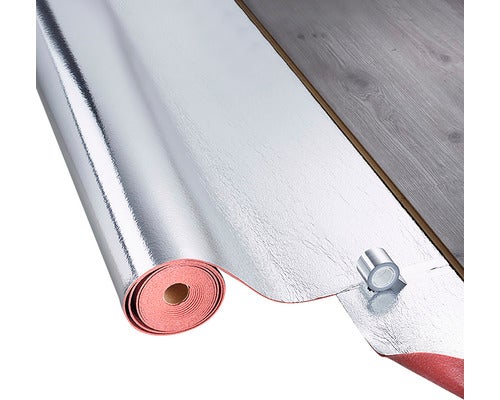 Rolle Trittschalldämmung mit Aluminiumbeschichtung und Klebeband