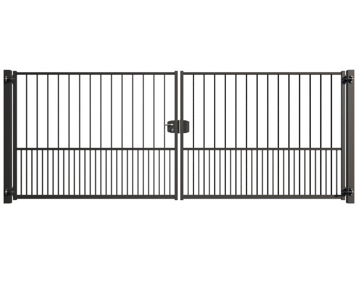Doppelflügeltor aus Metall für den Außenbereich