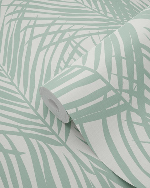 Tapetenrolle mit Palmenblattmuster