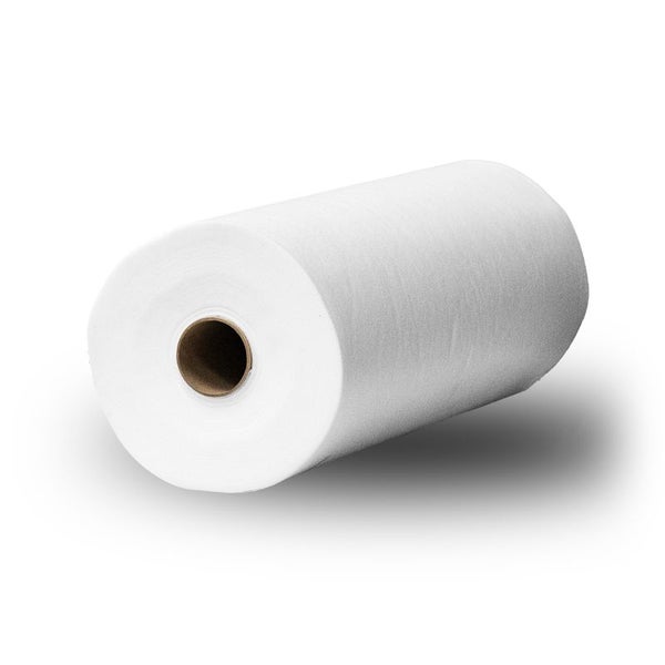 Rolle weißes Gartenvlies für Drainage und Unkrautschutz.