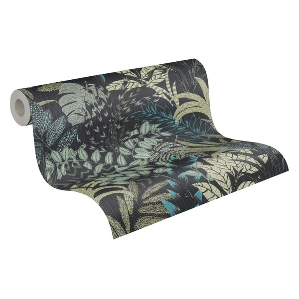 Hochbeet aus Holz mit verschiedenen Pflanzen, darunter Tomaten, Erdbeeren, Basilikum und Tulpen, sowie Zubehör