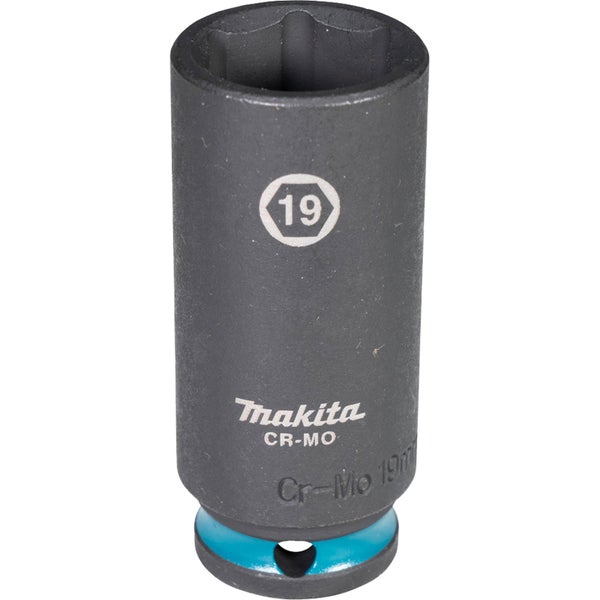 Makita E-16368 Steckschlüssel 3/8 SW19 Impact Black lang