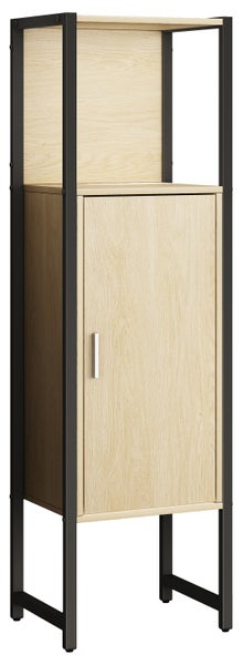 Holz Metall Badmöbel Midischrank Badschrank Edino