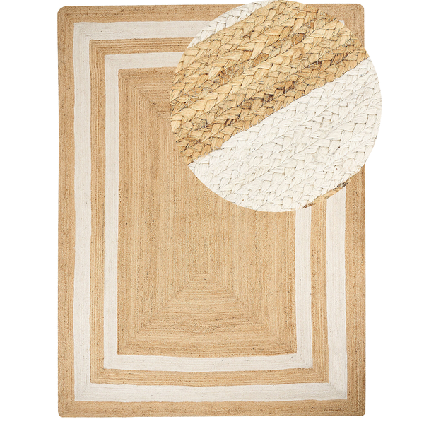Teppich GEMEREK 300 x 400 cm Jute Beige