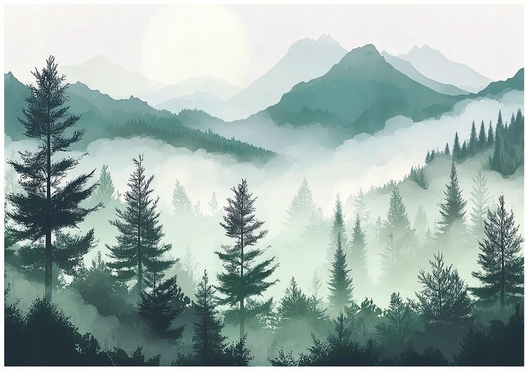 Fototapete Berge Natur Landschaft Schlafzimmer Vlies Tapete 350x250 cm